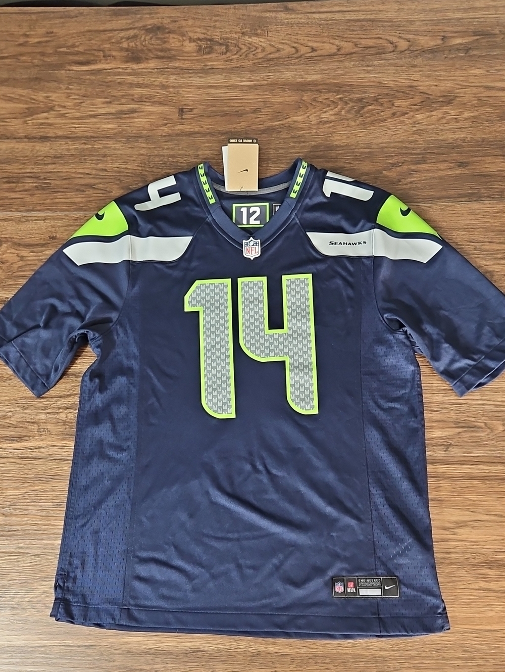 Nike Seattle Seahawks DK Metcalf #14 Game Jersey NWT Men's Large NFL Football